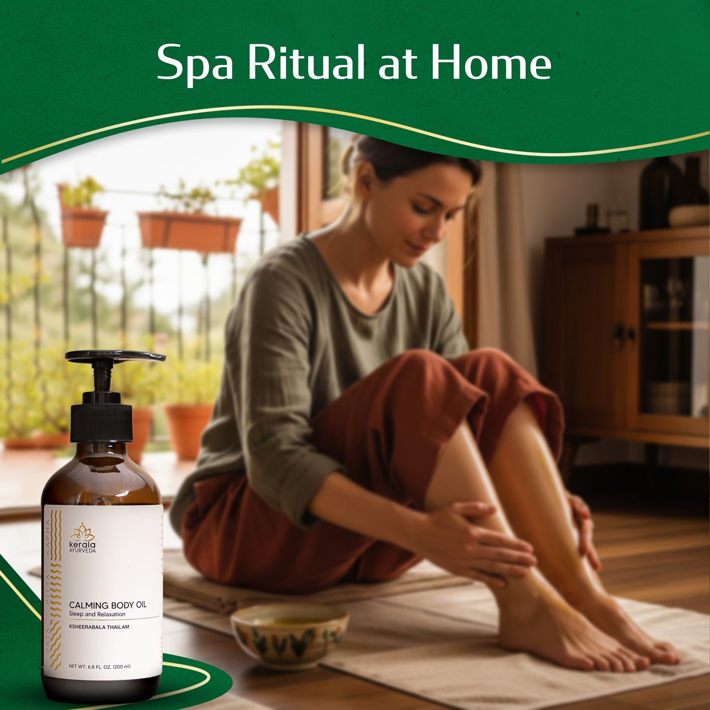 Kerala Ayurveda USA Calming Body Oil - Ksheerabala Thailam