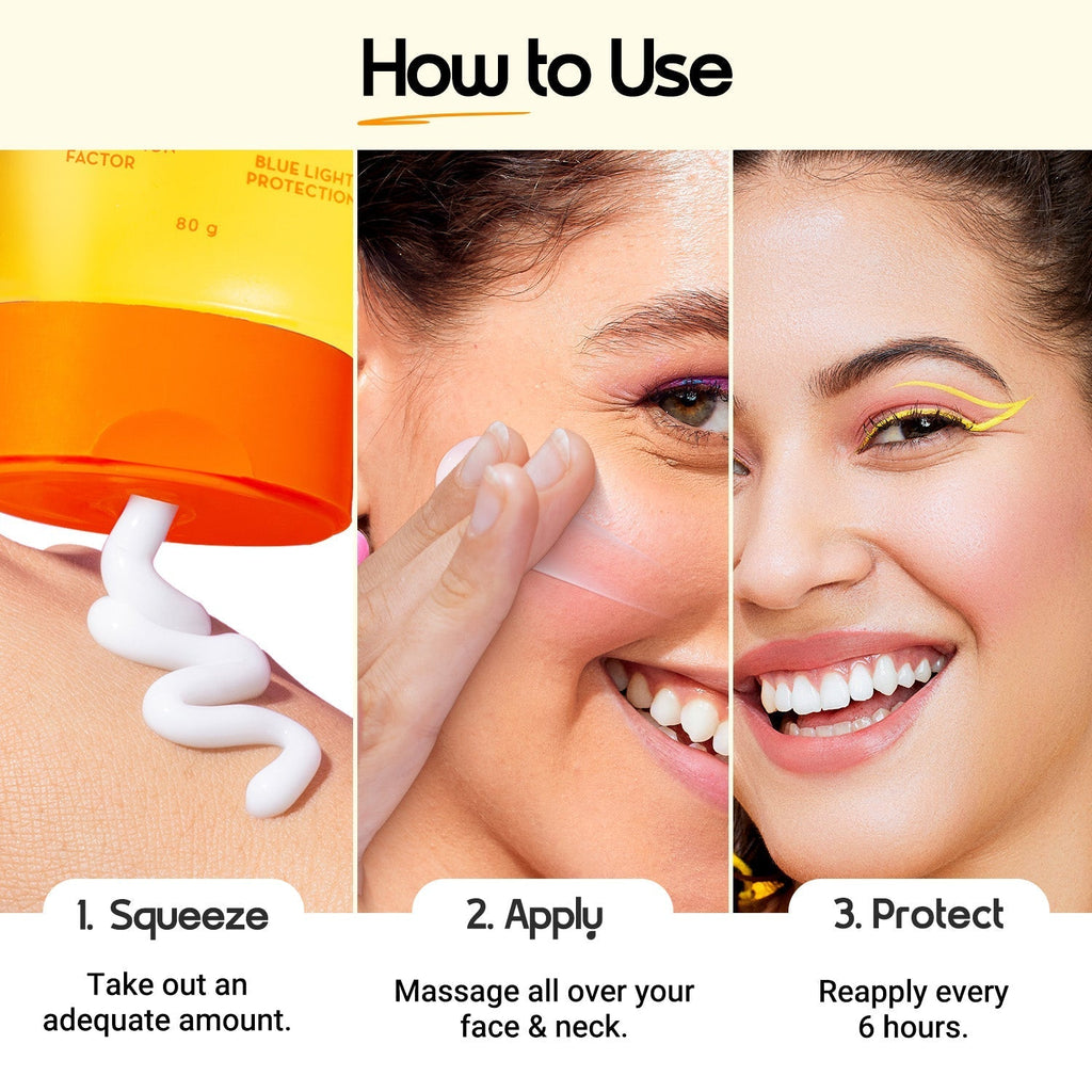 Aqualogica Glow+ Dewy Sunscreen SPF 50+ PA++++ - 80 gms