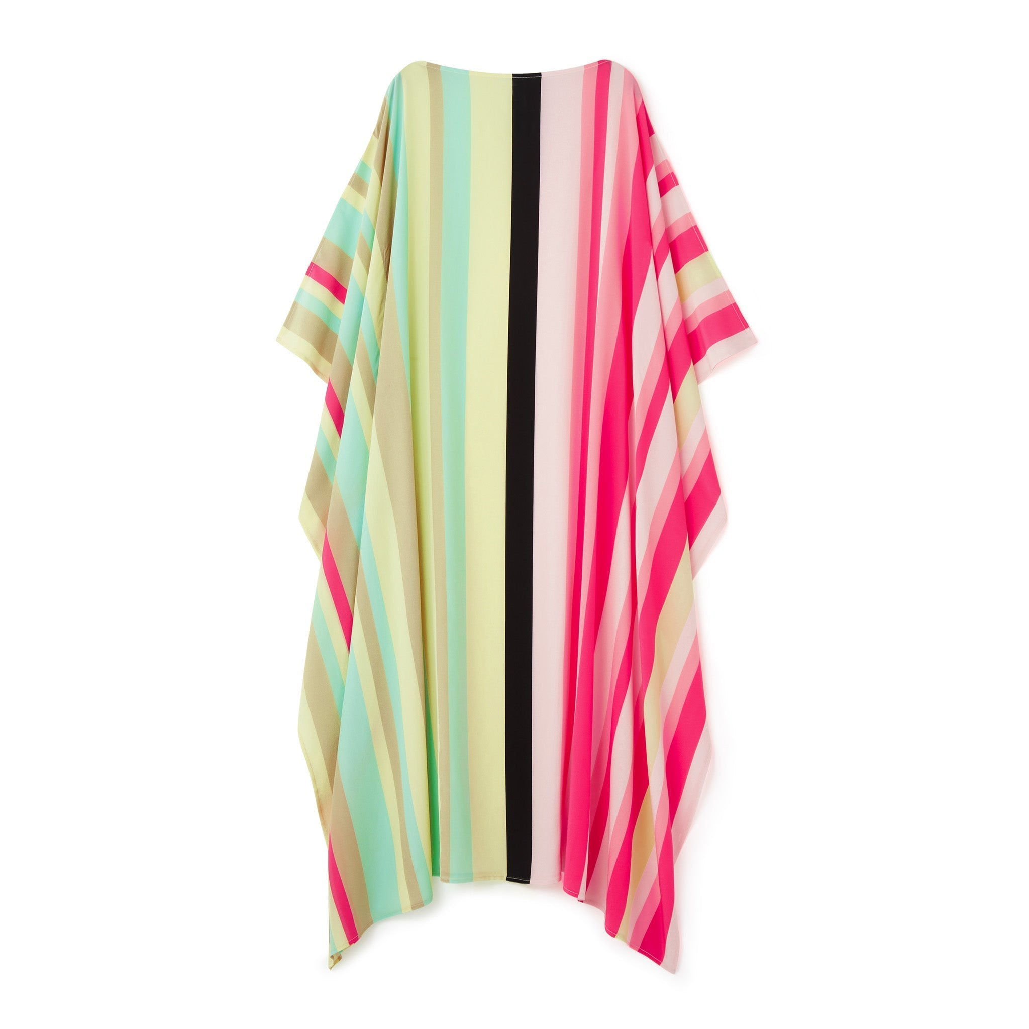 Printed Silk Crepe Long Kaftan For Women's