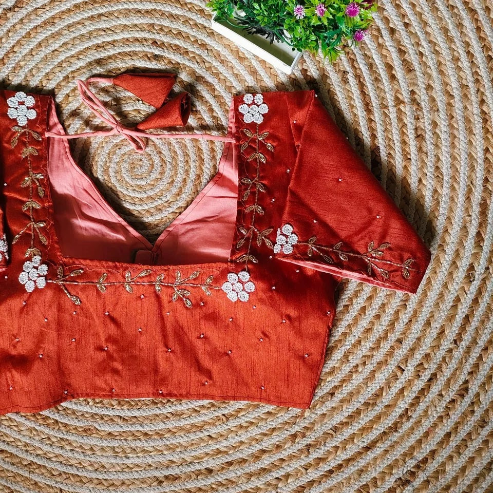 Assami Silk Saree Blouse