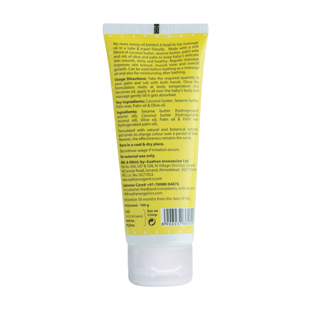 Azafran Organic Baby Massage oil - 100 gms