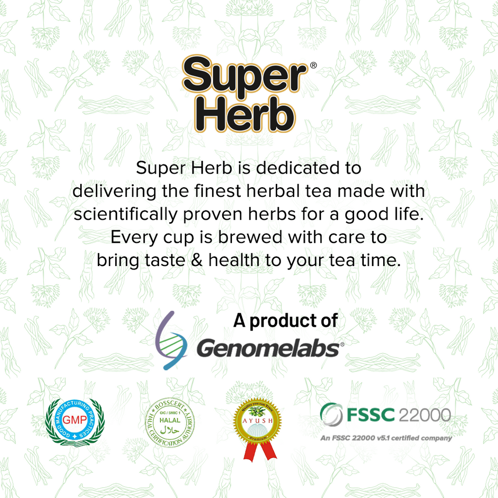 Genomelabs Super Herb Ashwagandha Tea - 30 packs