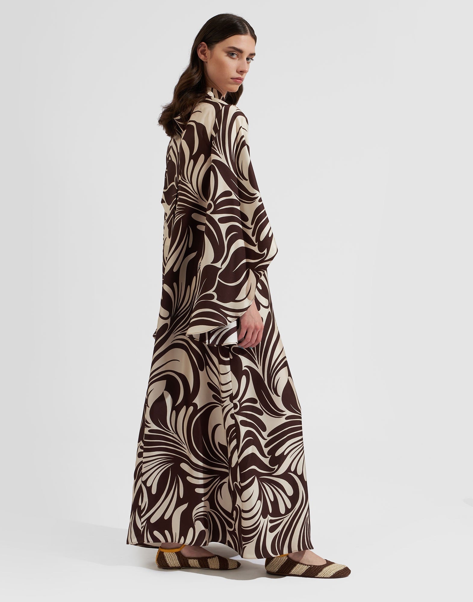 Premium Persian Silk Casual Wear Women's Long Kaftan