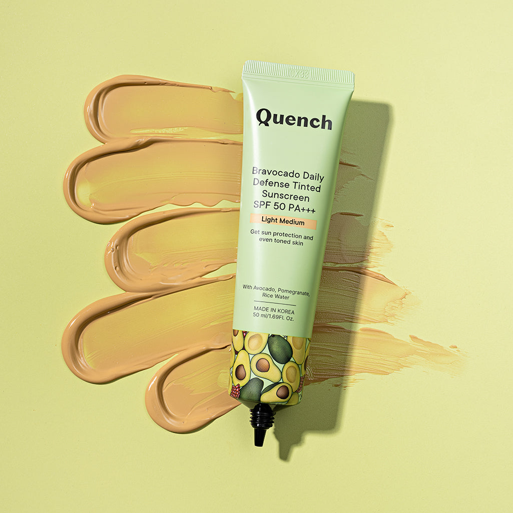 Quench Daily Defense Tinted Sunscreen SPF 50 PA+++ (Light - Medium) - 50 ml