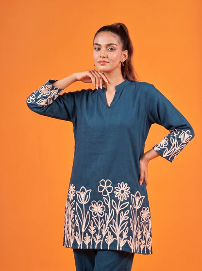 Anaita Teal Stylish Readymade Co-Ords Set