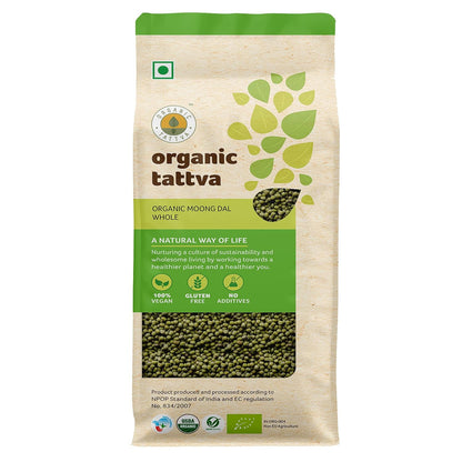 Organic Tattva Organic Moong Dal Whole - 1 kg