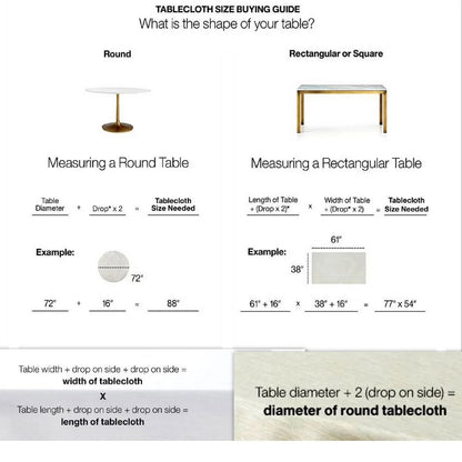 Rectangle Polyester Cotton Table Cloth Dining Table Covers TC-2