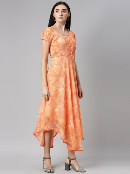 Souchii Chiffon Midi Dress