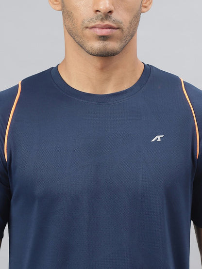 Alcis Round Neck Slim Fit Anti-Static T-Shirt