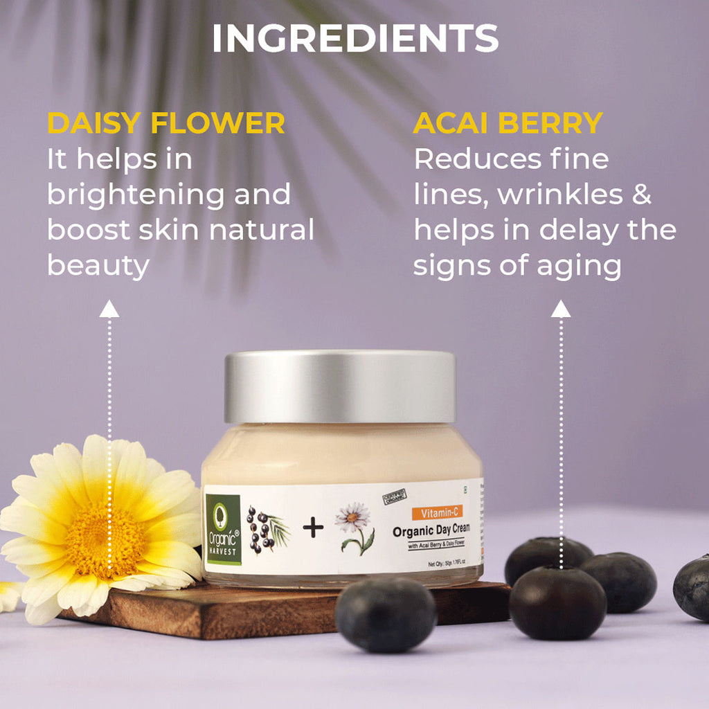 Organic Harvest Vitamin C Organic Day Cream - 50 gms