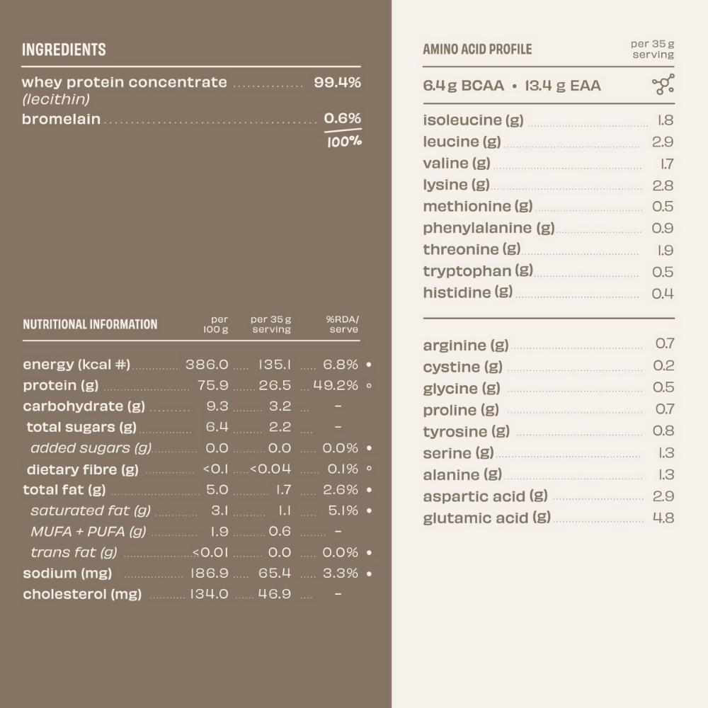 The Whole Truth Whey Protein Concentrate Unflavoured