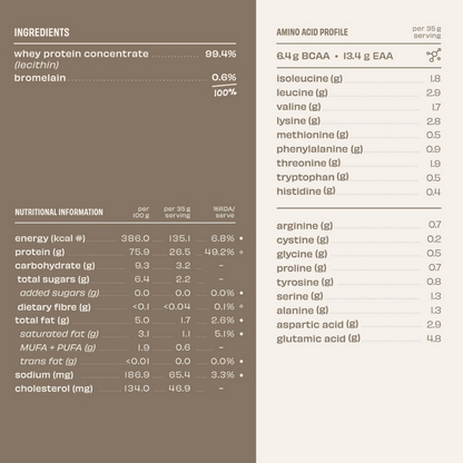 The Whole Truth Whey Protein Concentrate Unflavoured