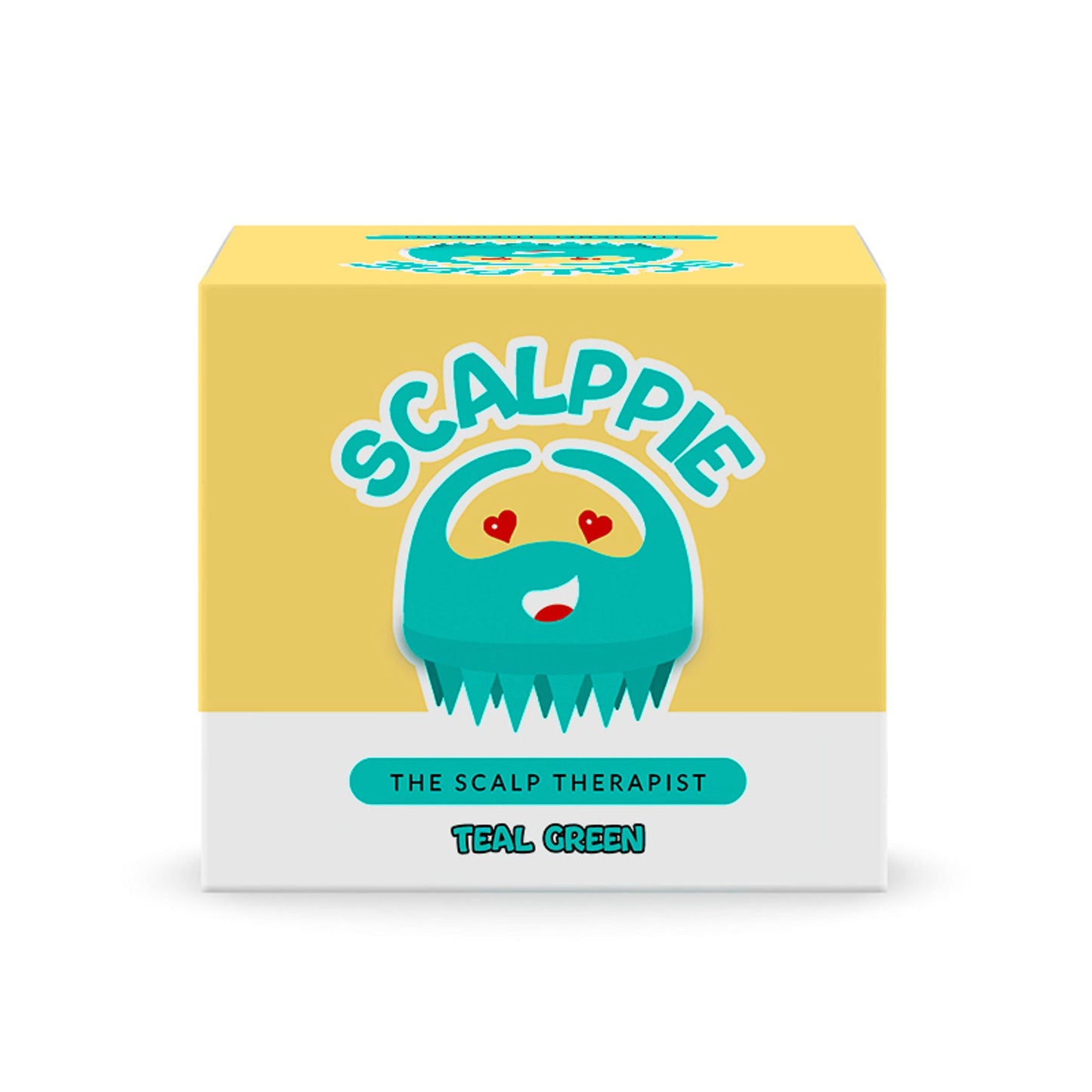 Scalppie Silicon Hair Scalp Massager & Shampoo Brush Scrub For Hair Growth & Anti Dandruff - Green