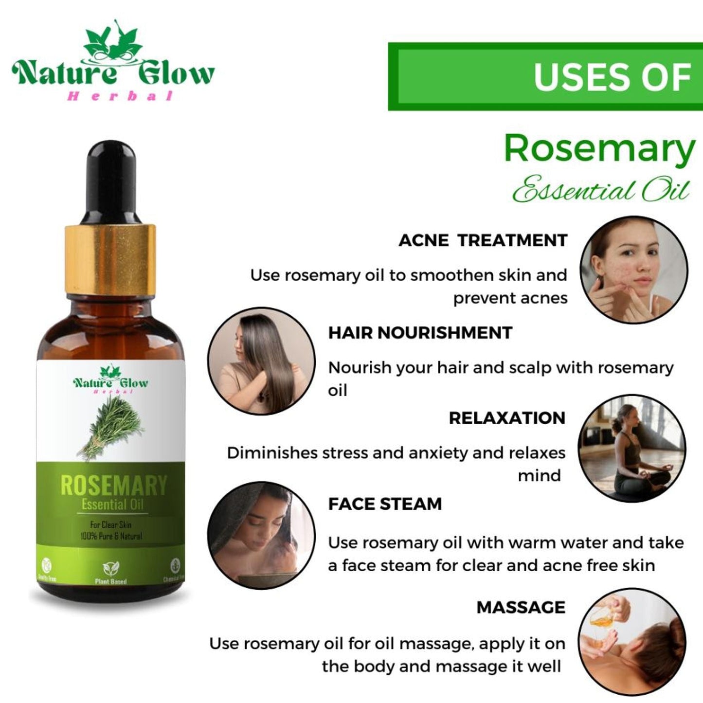 Nature Glow Herbal Pure And Natural Aromatherapy Oil