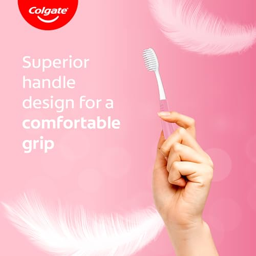 Colgate Gentle Sensitive Care Ultra Soft Bristles Manual Toothbrush for Adult Combo Pack Offer,Multicolor- 5Pcs