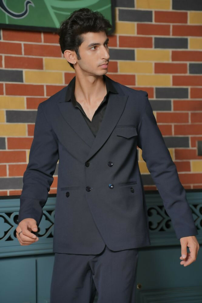 Midnight Black Tailored Co-Ord Set by Hilo Design