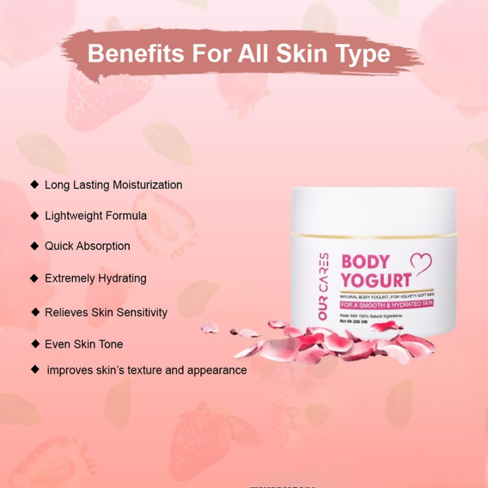 Our Cares Body Yogurt Cream for Instant Hydration & Moisturization