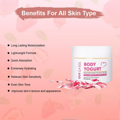 Our Cares Body Yogurt Cream for Instant Hydration & Moisturization