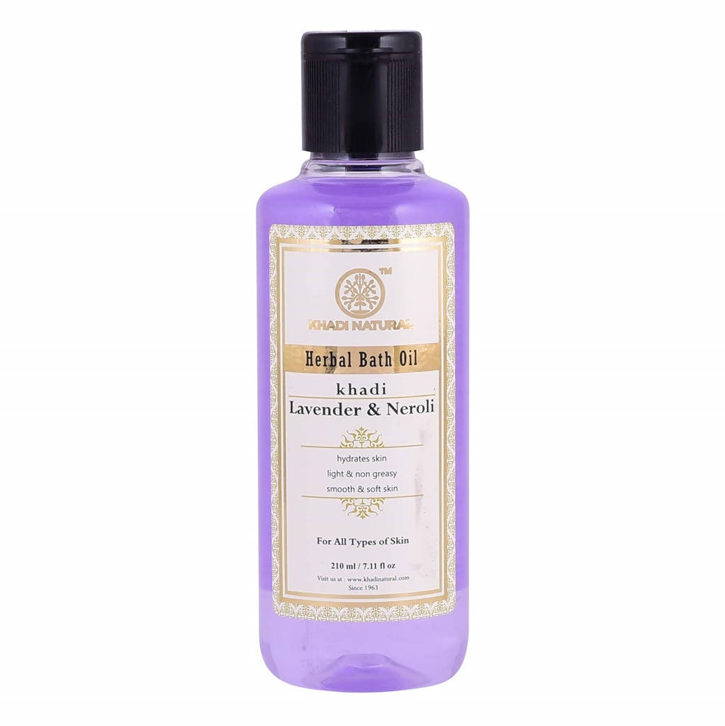 Khadi Natural Lavender & Neroli Herbal Bath Oil - 210 ml