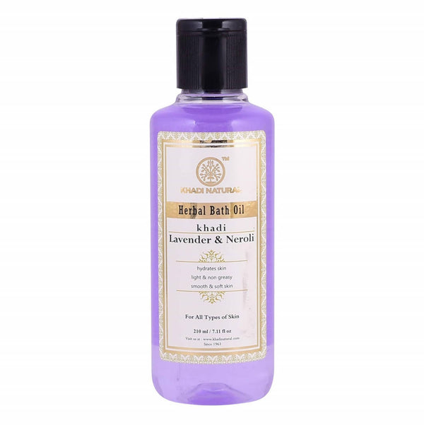 Khadi Natural Lavender & Neroli Herbal Bath Oil - 210 ml