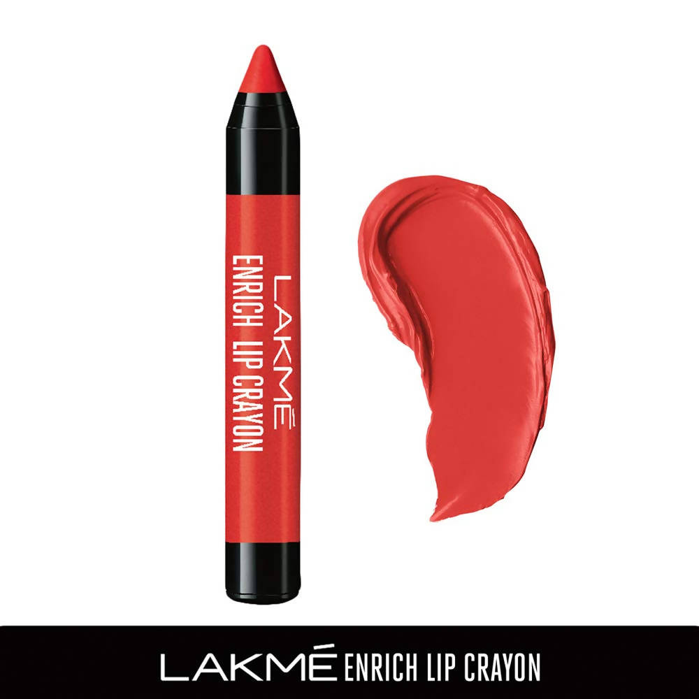 Lakme Enrich Lip Crayon Red Stop - 2.2 gms