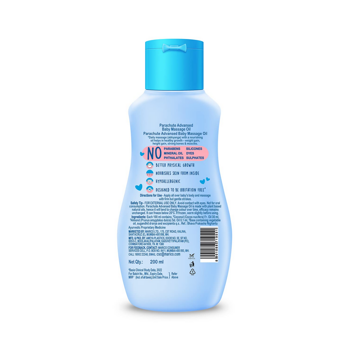 Parachute Advansed Baby Massage Oil