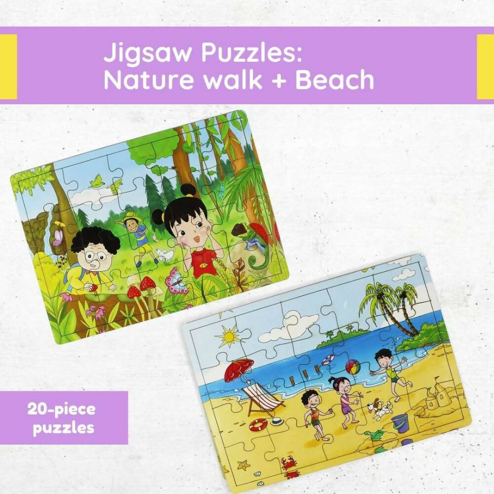 Matoyi Jigsaw Puzzles Combo - Beach And Nature