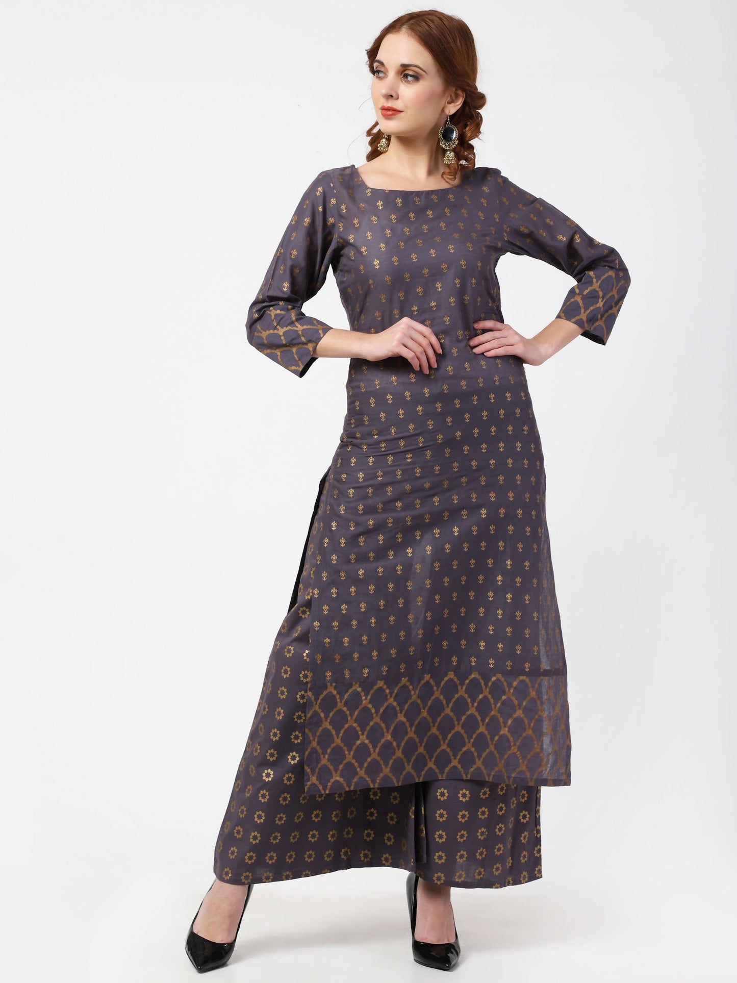 Cheera Kurta Palazzo & Dupatta Set (CH103KPD)