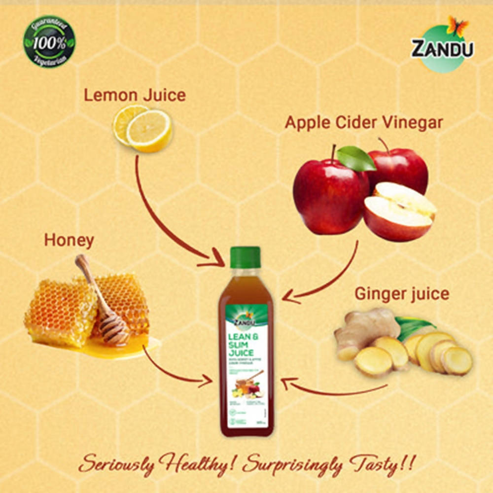 Zandu Lean & Slim Juice with Honey & Apple Cider Vinegar - 500 ml