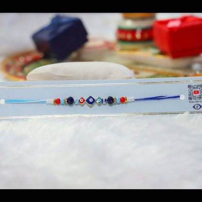 Indianvibez Evil Eye Elegance Designer Rakhi