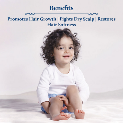 Blue Nectar Baby Hair Oil With Organic Ghee & Almond Oil