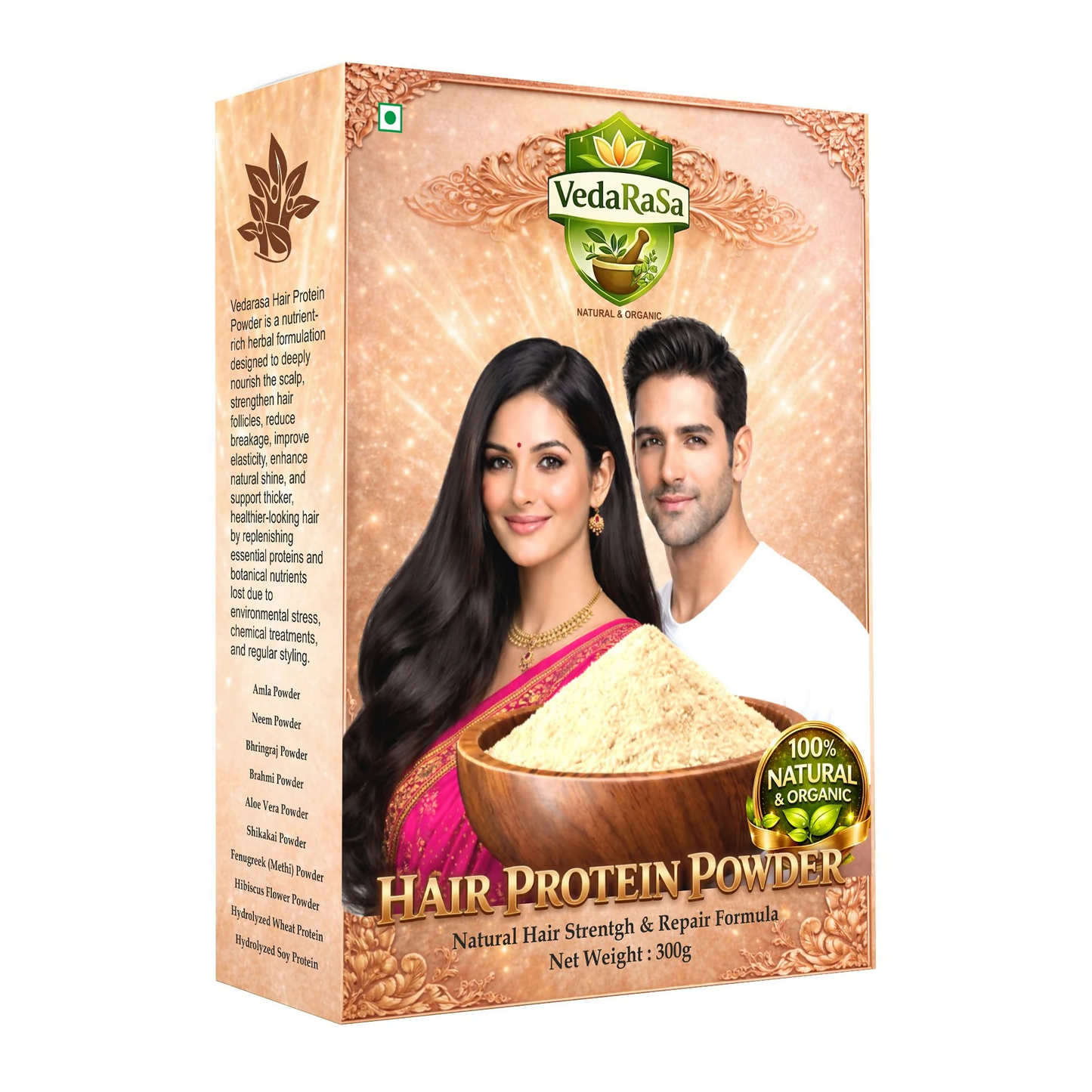 VedaRasa Natural and Organic Hair Protein Powder