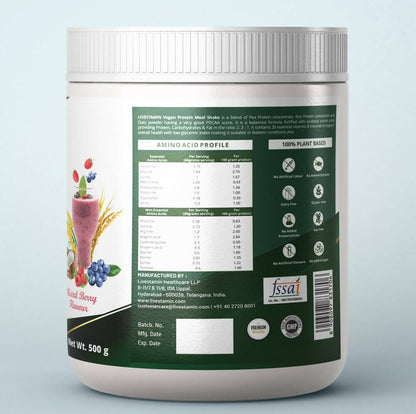 Livestamin Vegan Protein Meal Shake - Mixed Berry Flavour