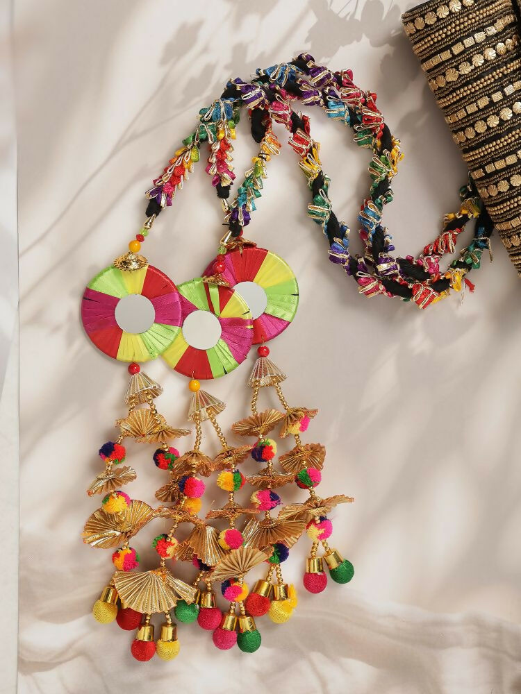 Ruby Raang Golden Work Parandi