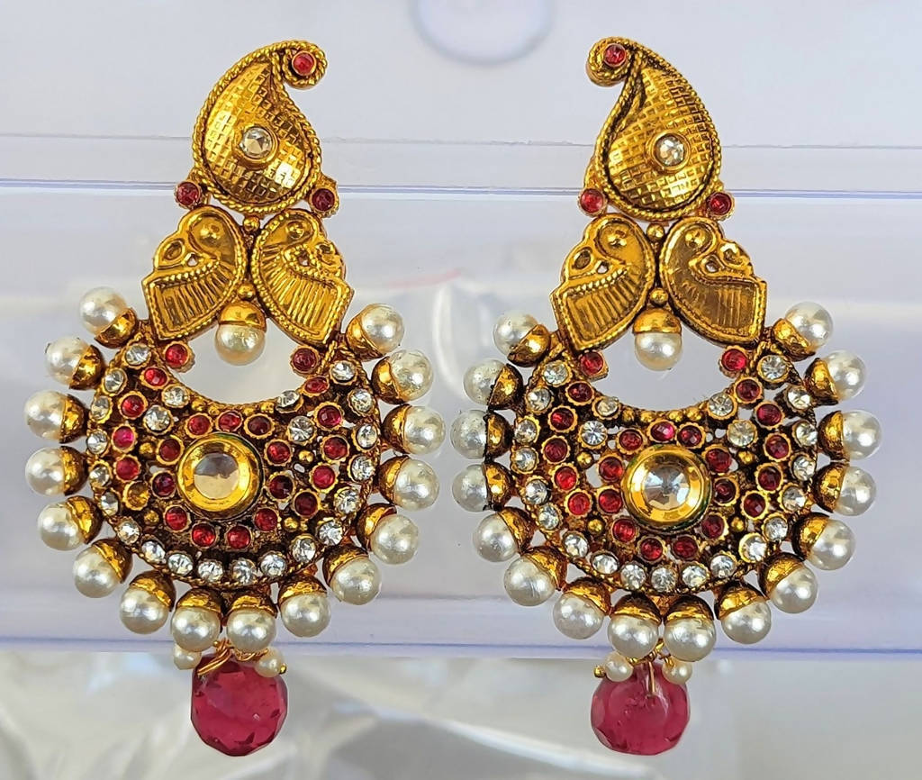 Pink Kemp Mango Designer Earrings