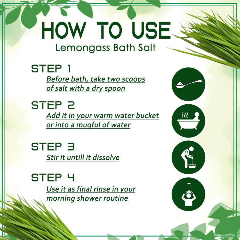 VedicAyurveda Lemongrass Bath Salt