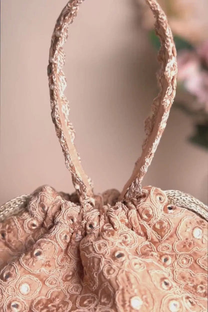 indian wedding women handbag potli Wedding favor drawstring bag
