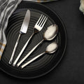 Artisan Dot Hammered Cutlery | Set Of 4 | Multiple Colors