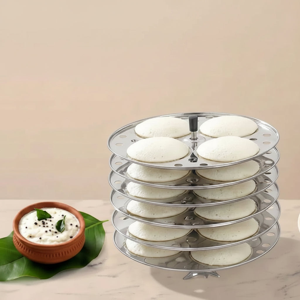Judge by Prestige Stainless Steel Idli Cooker 6 Plates 24 Idlis