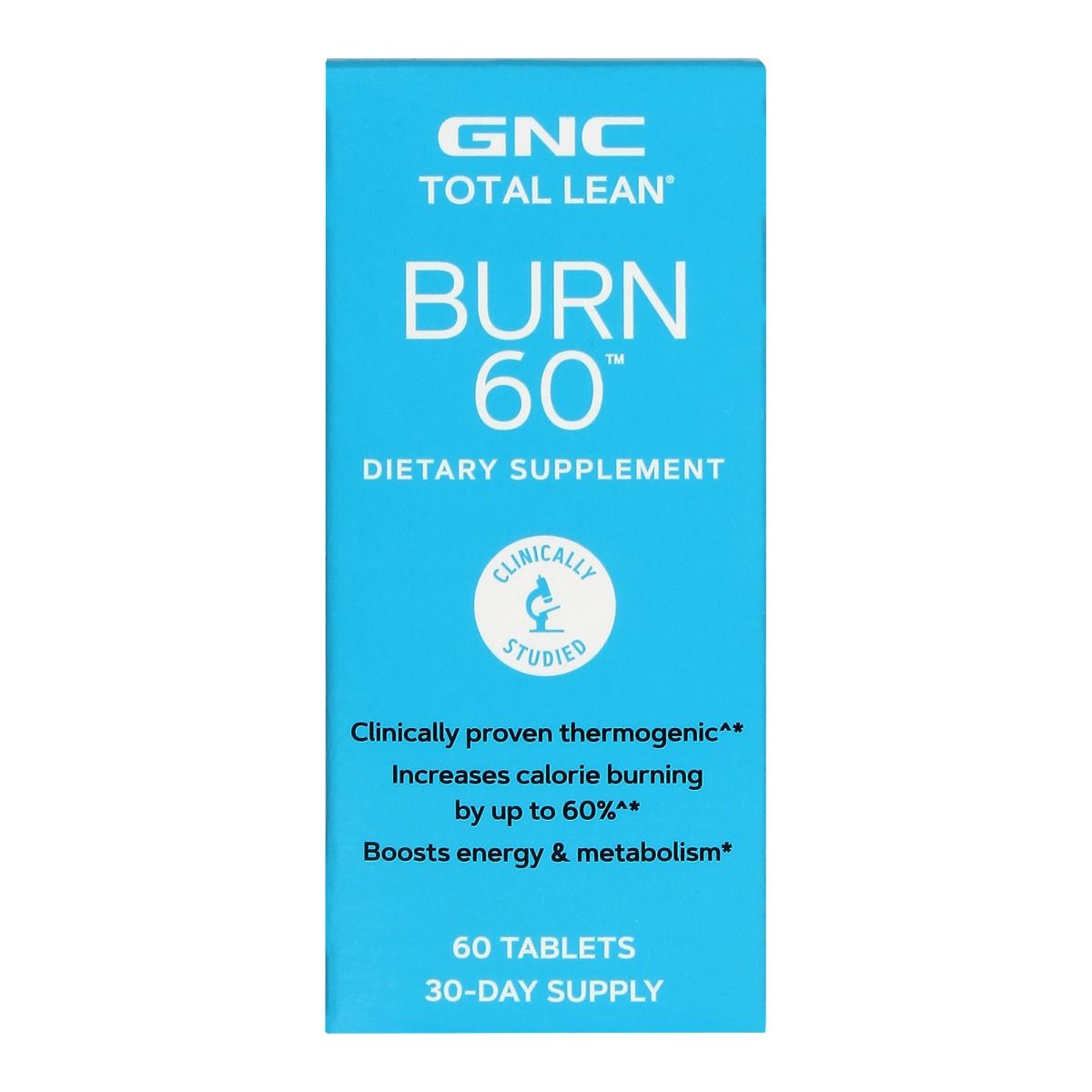 GNC Total Lean Burn 60  Clinically Proven to Burn Calories Up to 60% Faster - 60 tabs