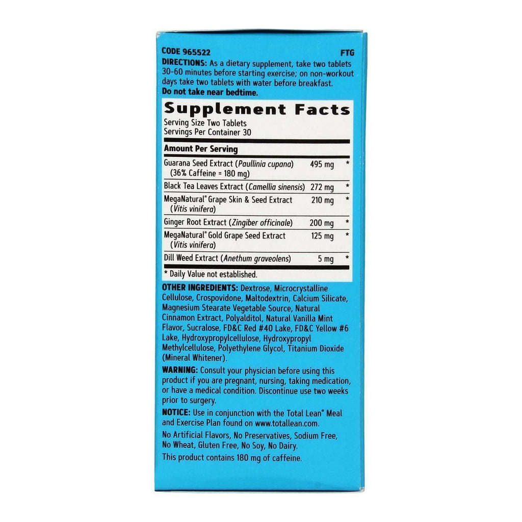 GNC Total Lean Burn 60  Clinically Proven to Burn Calories Up to 60% Faster - 60 tabs