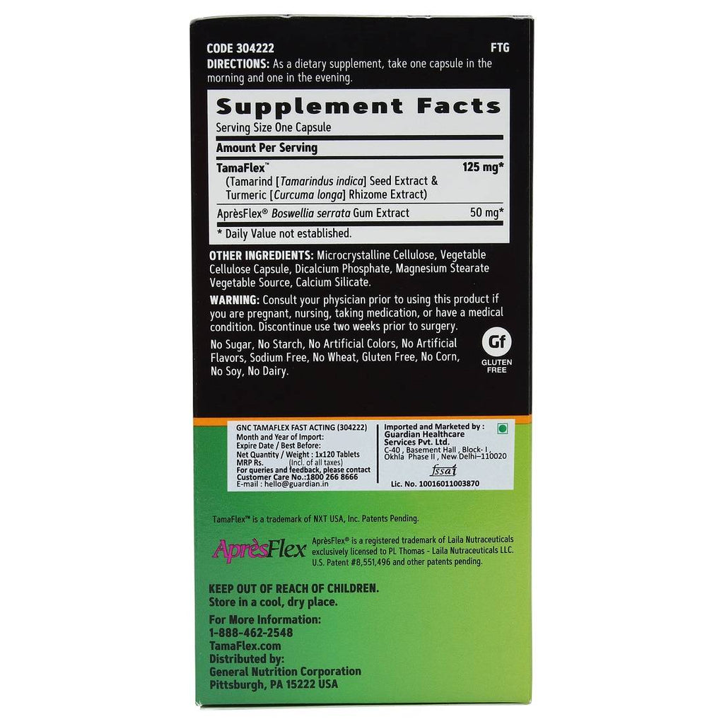 GNC TamaFlex Tablets - 120 tabs