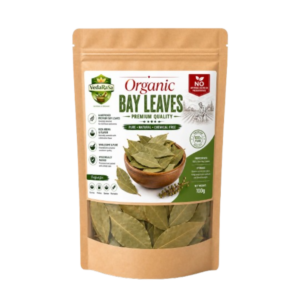 VedaRasa Organic Bay Leaves Premium Quality