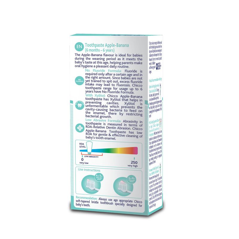 Chicco Dentifricio Toothpaste For 6+ Months Kids - 50 ml