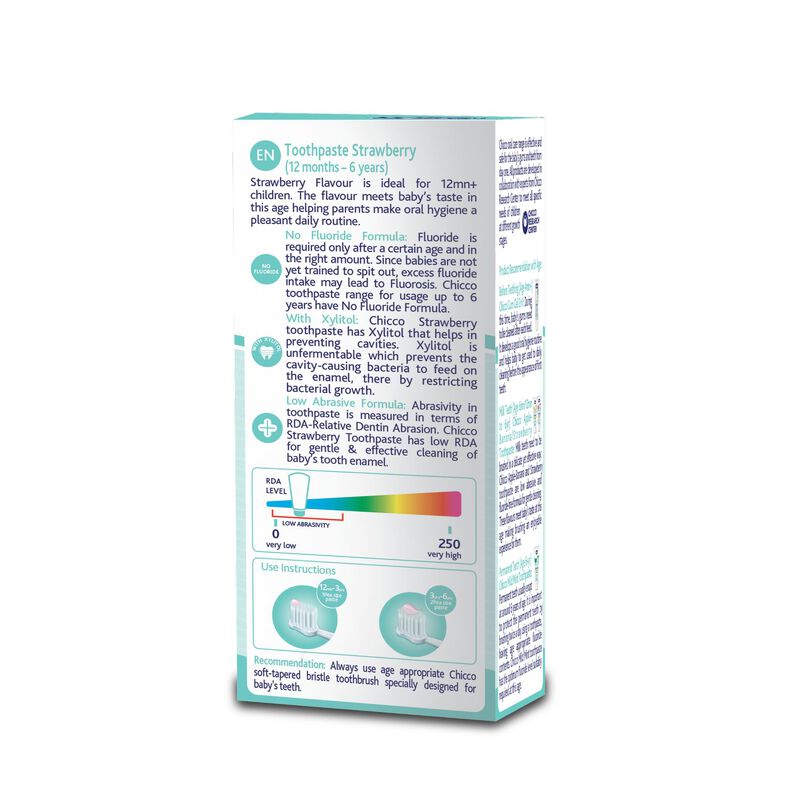 Chicco Dentifricio Toothpaste For 12+ Months Kids