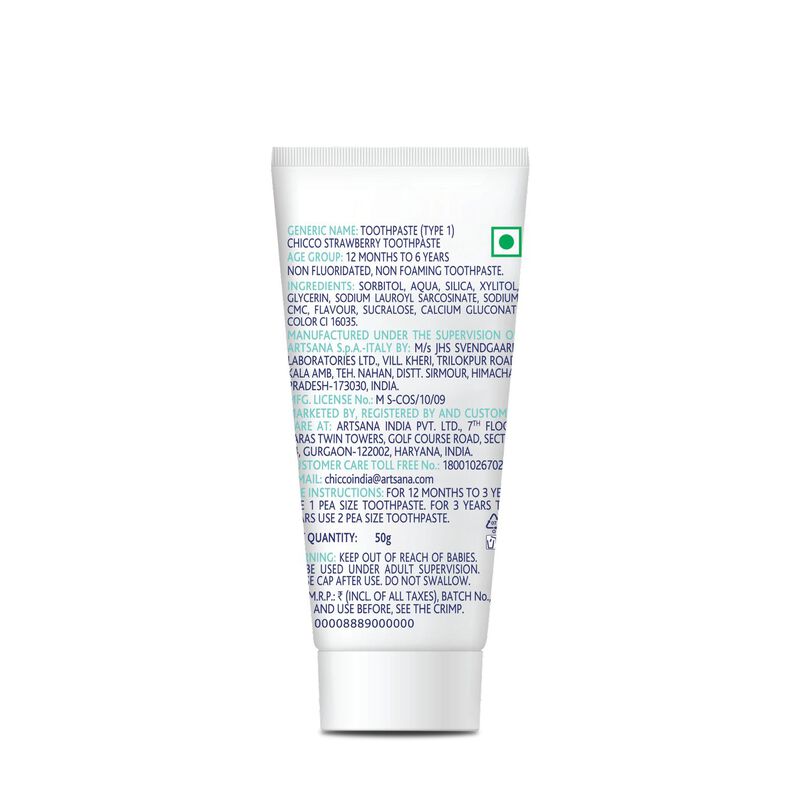 Chicco Dentifricio Toothpaste For 12+ Months Kids