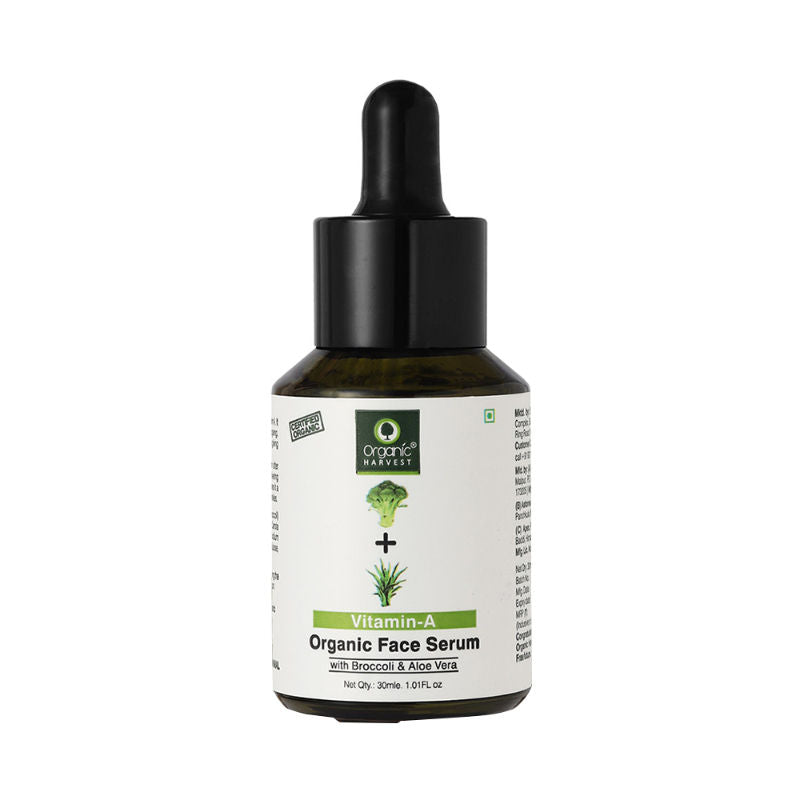 Organic Harvest Vitamin A Organic Face Serum with Broccoli & Aloe Vera - 30 ml