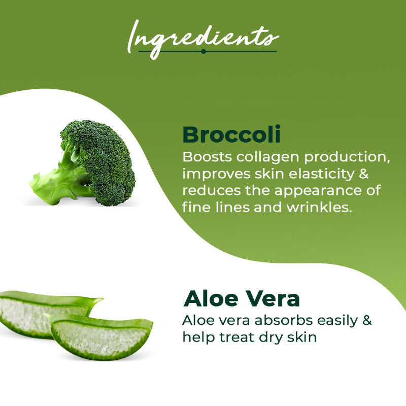 Organic Harvest Vitamin A Organic Face Serum with Broccoli & Aloe Vera - 30 ml