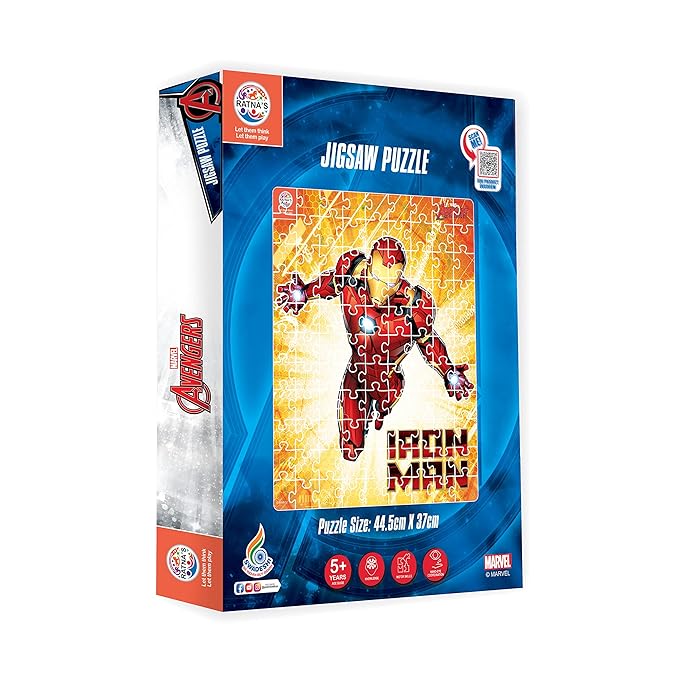 Ratna's 99 Pieces Disney & Marvel Series Jigsaw Puzzle for Kids | Iron Man