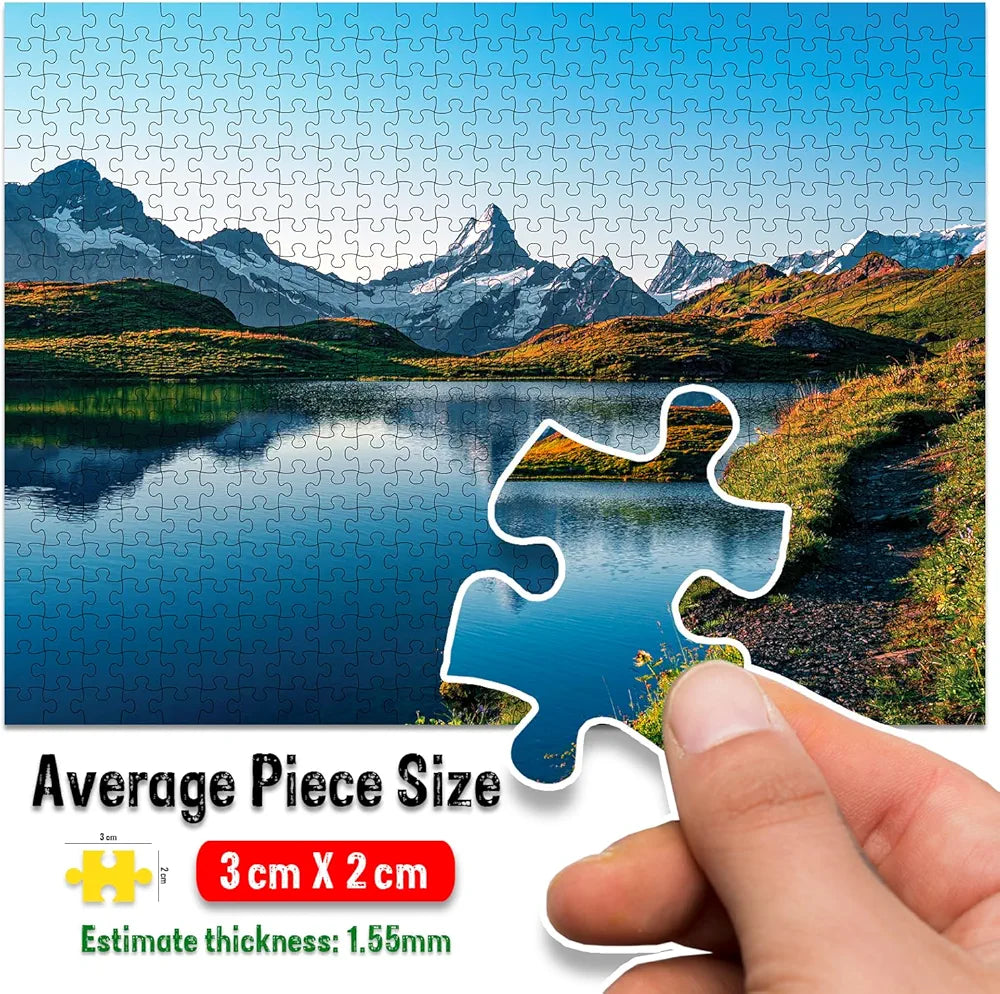 Hello Friend Mountain Jigsaw Puzzles for Kids and Children Realistic Illustration Challenging Brain Booster